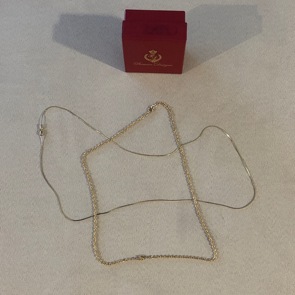 Vintage Gold Chain Necklaces - Set of 2